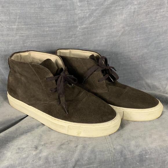 SAKS FIFTH AVENUE Mens Size 8 Brown Suede Chukka Boot Lace Up Desert Ankle Shoe - Picture 9 of 9